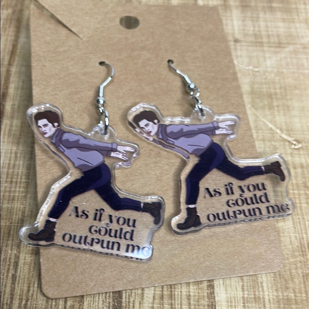 Twilight Earrings with Quote